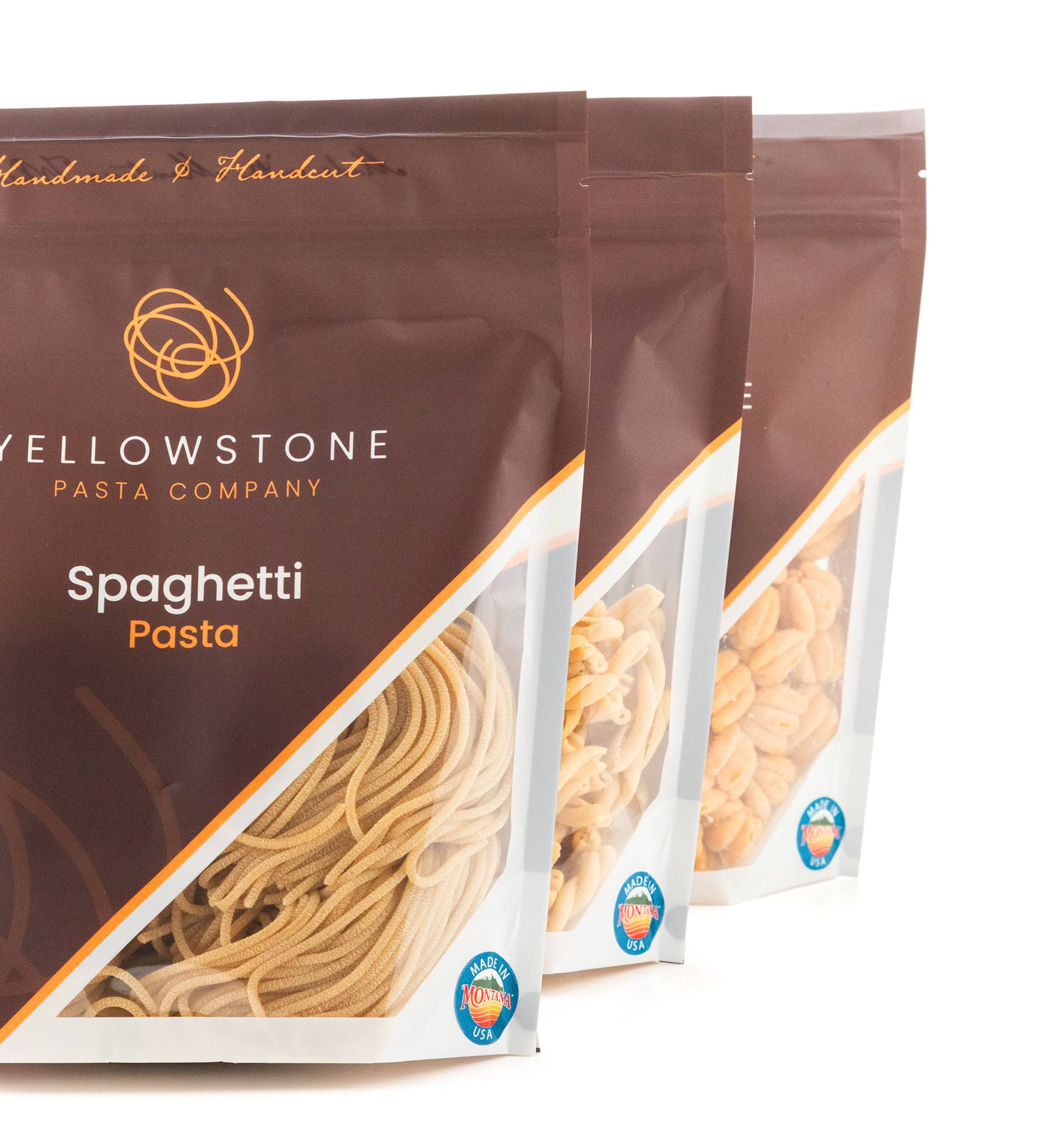 Yellowstone Pasta Company spaghetti packaging
